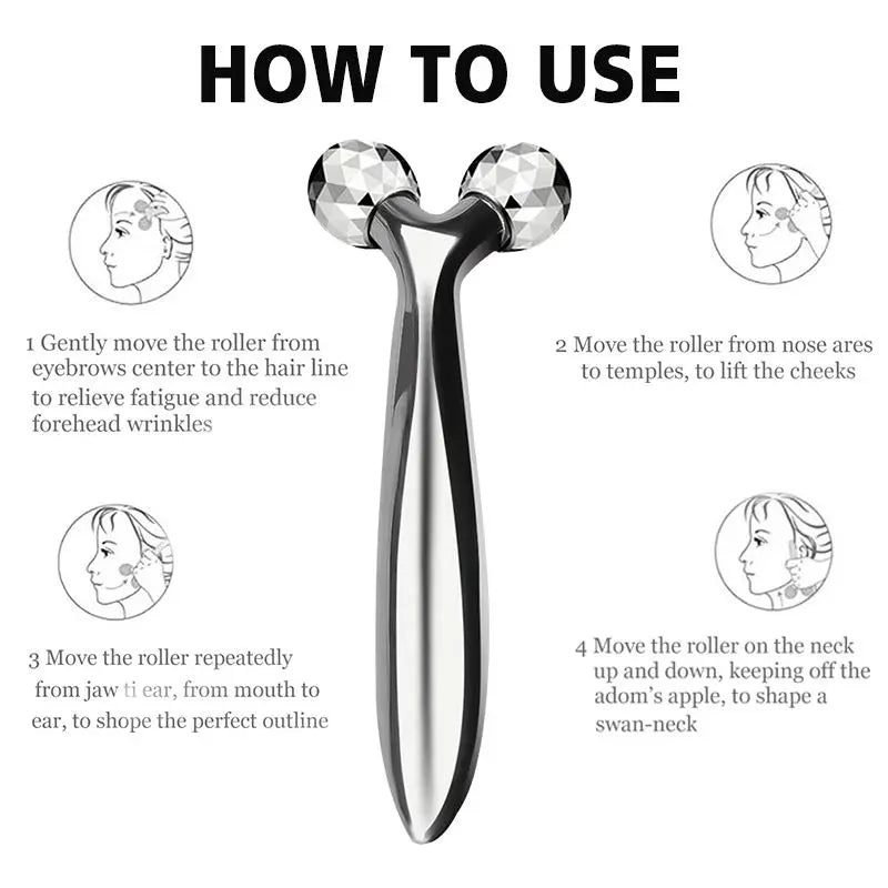 3D Y-Shape Facial Massage Roller