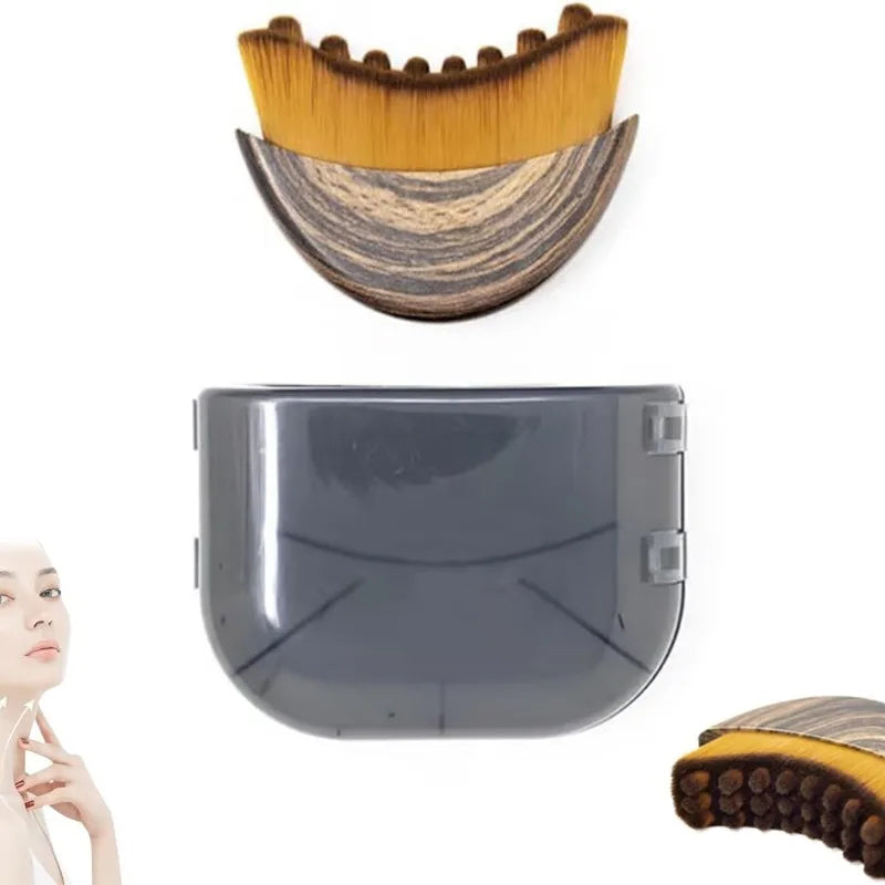 wooden face brush